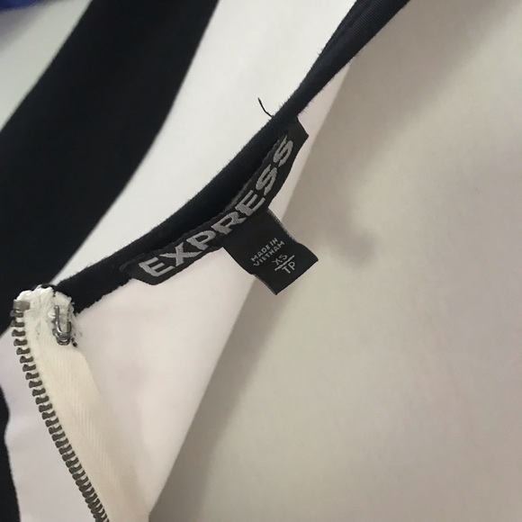 Express Colorblock Skater Dress - Picture 8 of 8